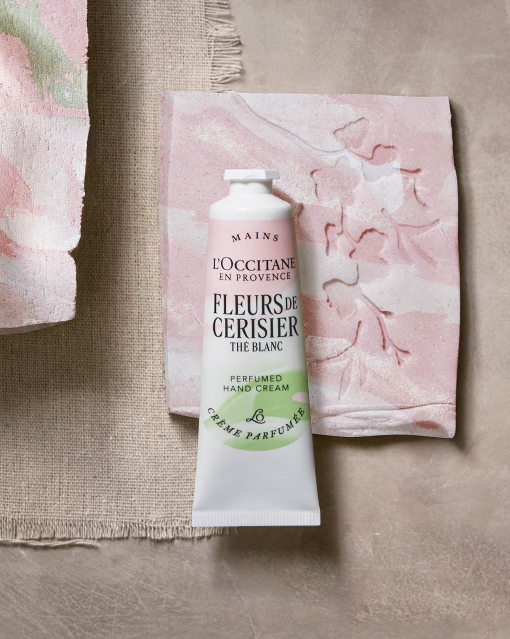 Creme para Mãos Perfumado Fleurs de Cerisier Thé Blanc 30mL | L